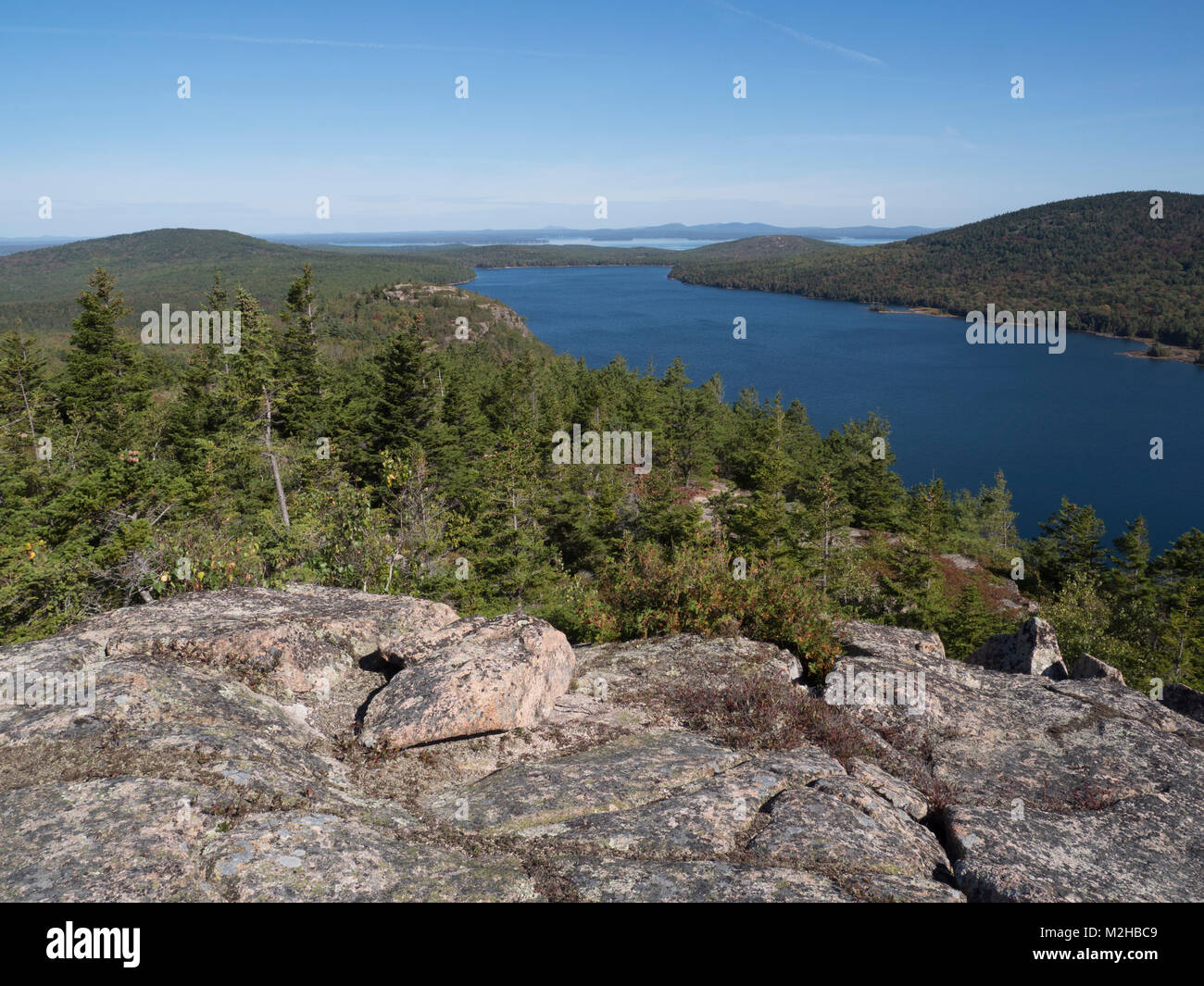 Jordan Pond acadia np maine Foto Stock
