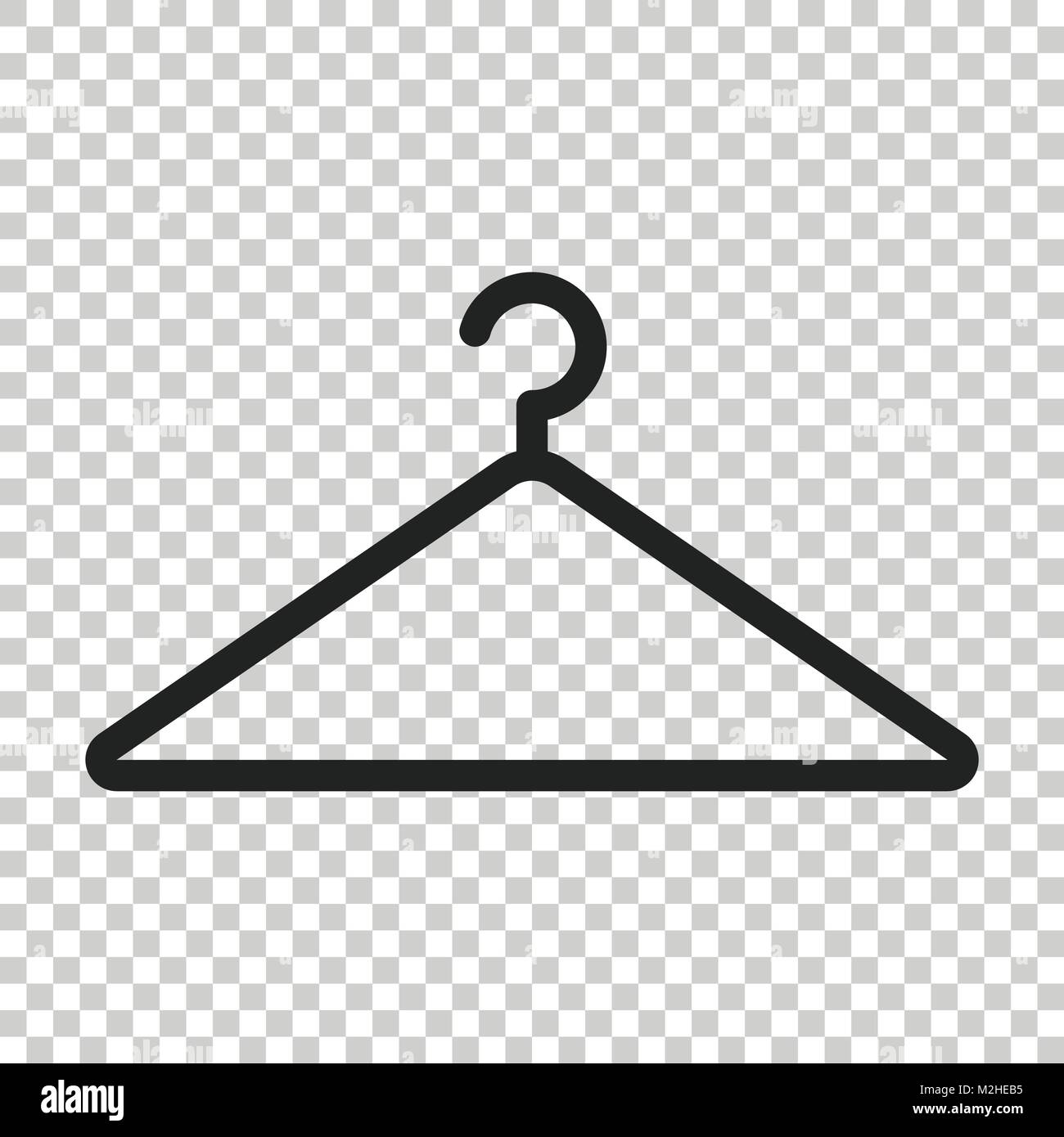 Appendiabiti icona vettore. Guardaroba hander illustrazione piana. Illustrazione Vettoriale