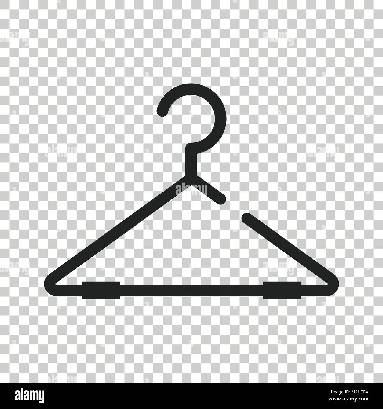 Appendiabiti icona vettore. Guardaroba hander illustrazione piana. Illustrazione Vettoriale