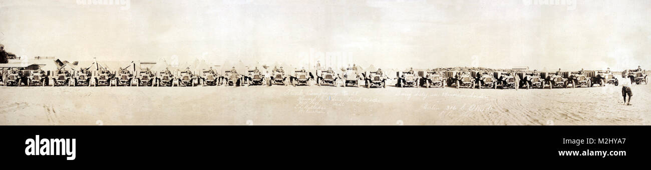 Pancho Villa Expedition, Truck Company No. 28, 1916 Foto Stock