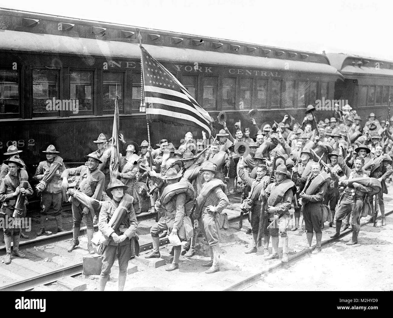 Pancho Villa Expedition, 71st New York fanteria, 1916 Foto Stock