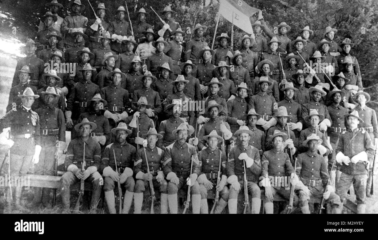 Guerra Philippine-American, Buffalo soldati di cavalleria 9 Foto Stock