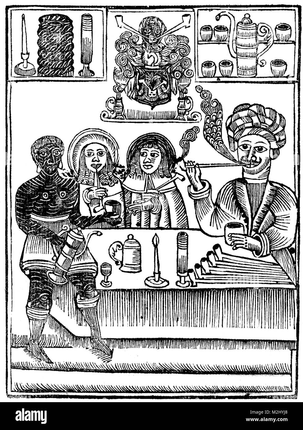 Negozio di Tabacchi, 1672 Foto Stock