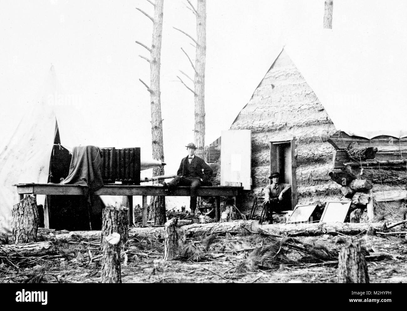 La guerra civile americana, Esercito di ingegneri, 1865 Foto Stock