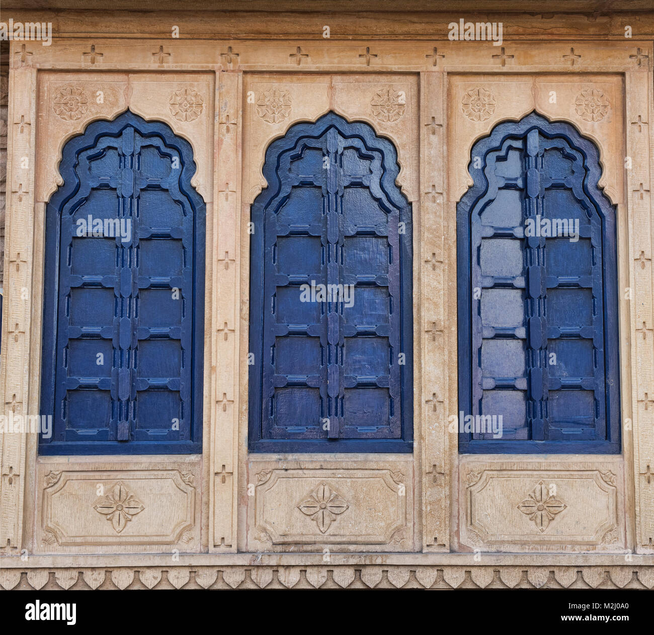 Architettura tradizionale, Jodhpur, Rajasthan, India Foto Stock