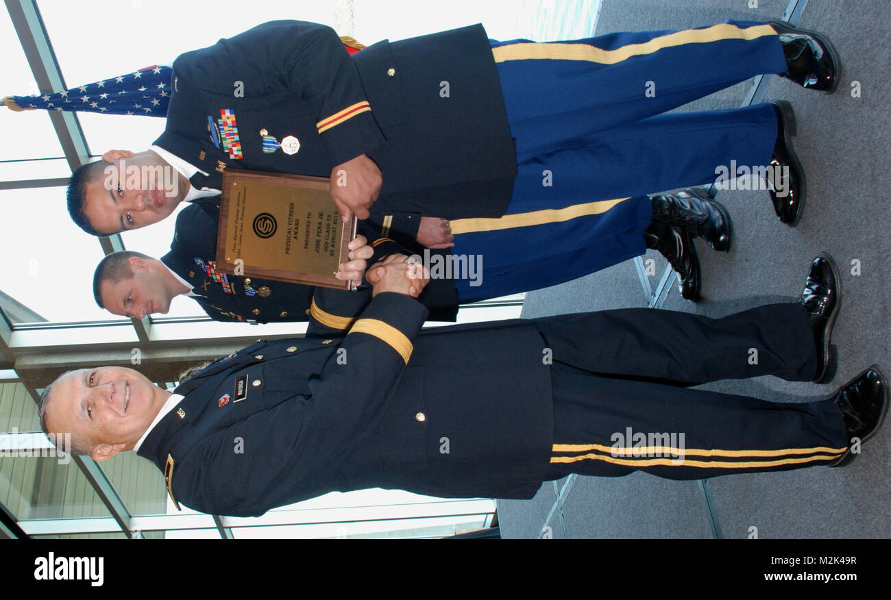 AAM e presentazione della placca da Texas Dipartimento Militare Foto Stock