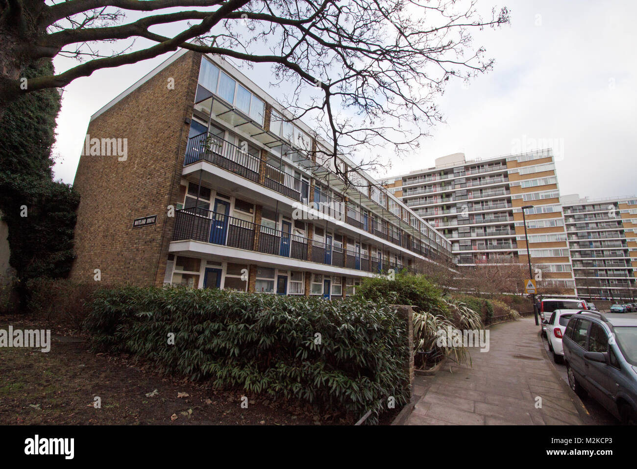 Churchill Gardens station wagon, Maitland Casa - Pimlico, Londra, Inghilterra Foto Stock