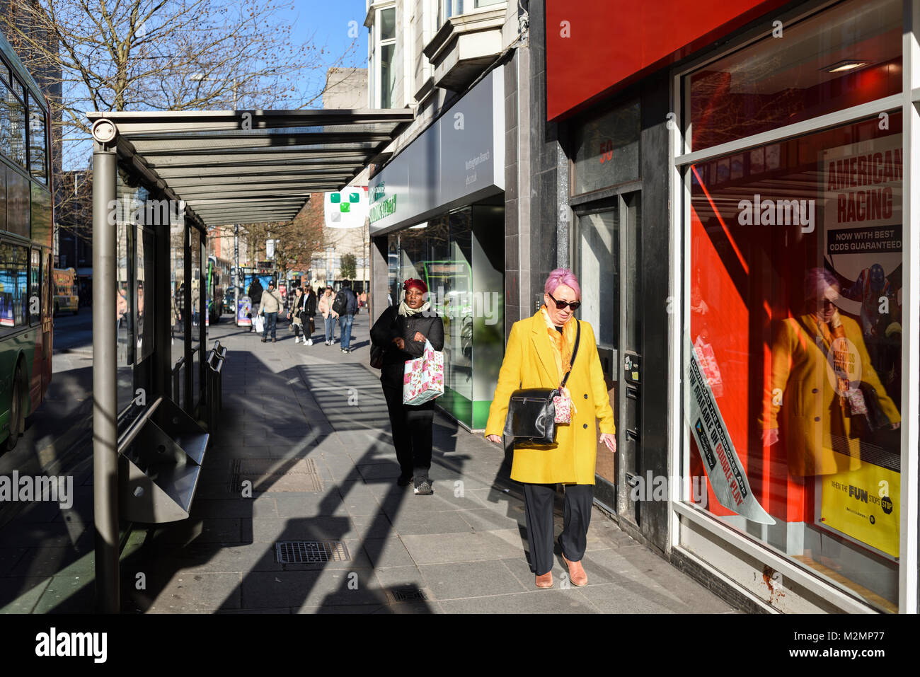 Nottingham Milton Street,UK. Foto Stock