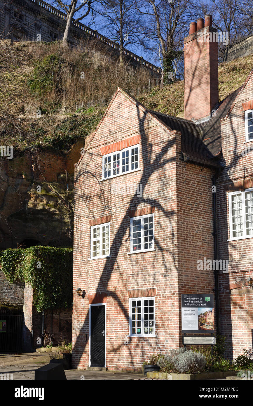 Tini di filtrazione Yard Museum di Nottingham, UK. Foto Stock