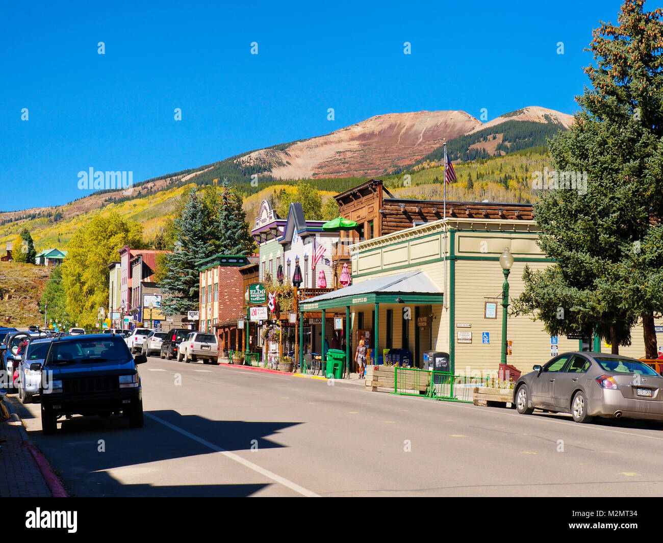 Downtown, Crested Butte, Colorado, STATI UNITI D'AMERICA Foto Stock