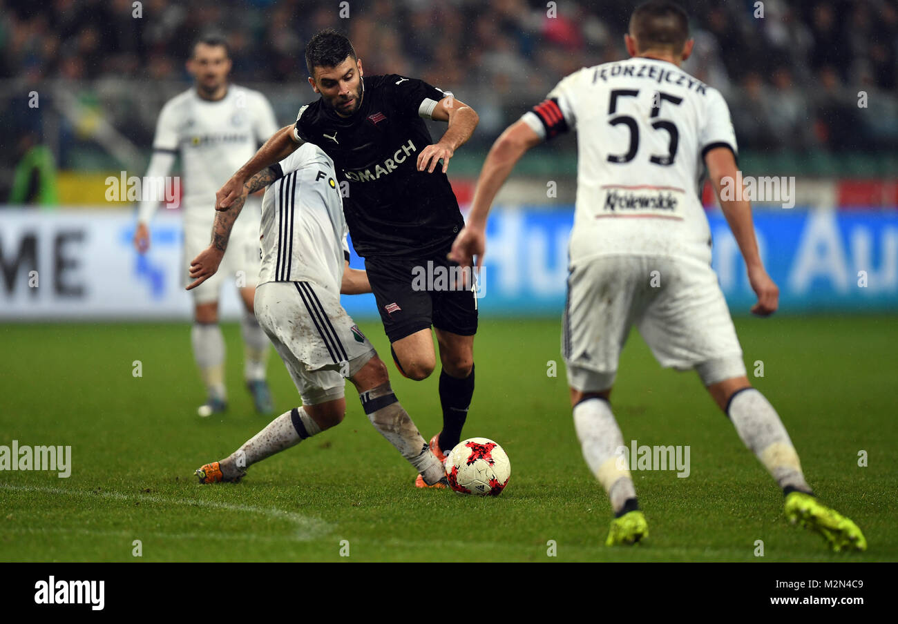 17 settembre 2017 - Varsavia, Polonia: Polacco Extra League Football Match Legia Warszawa - Cracovia Cracovia o/p Foto Stock