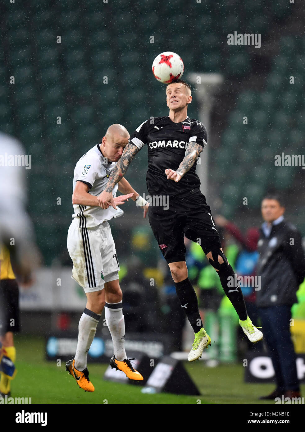 17 settembre 2017 - Varsavia, Polonia: Polacco Extra League Football Match Legia Warszawa - Cracovia Cracovia o/p Foto Stock