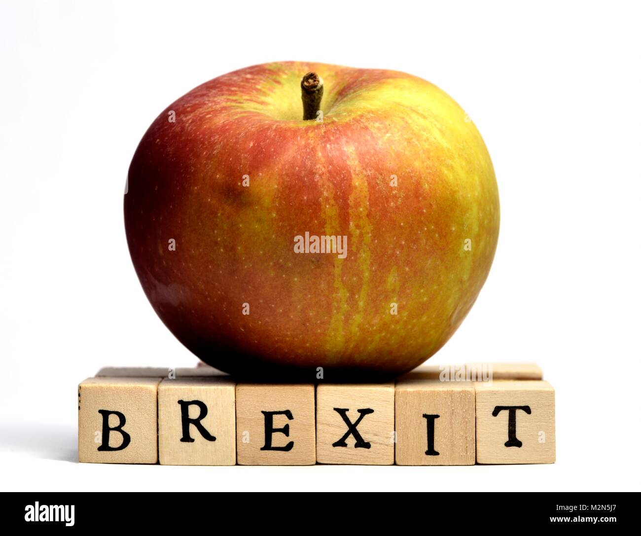 Brexit commercio frutta nozione di accordo Foto Stock