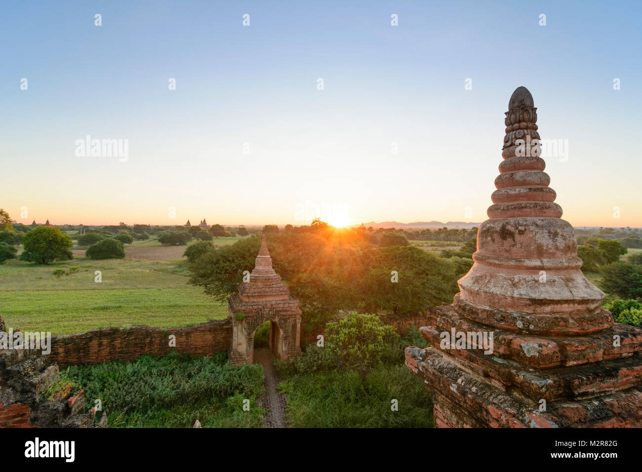 Bagan: templi, gli stupa, , Mandalay Regione, Myanmar (Birmania) Foto Stock