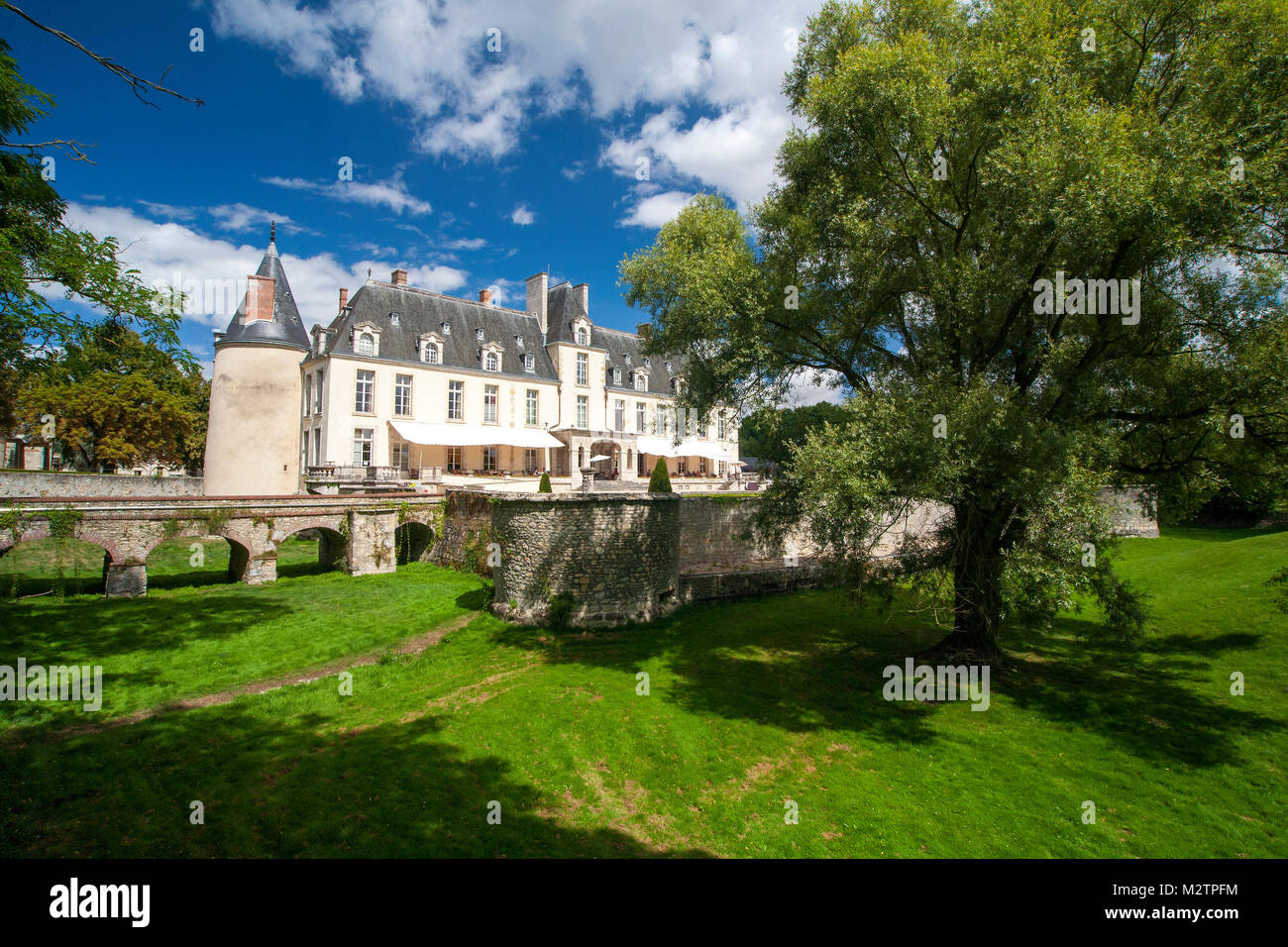 Chateau d'Augerville, hotel Spa and Golf Club, vicino a Fontainebleau, Francia. Foto Stock