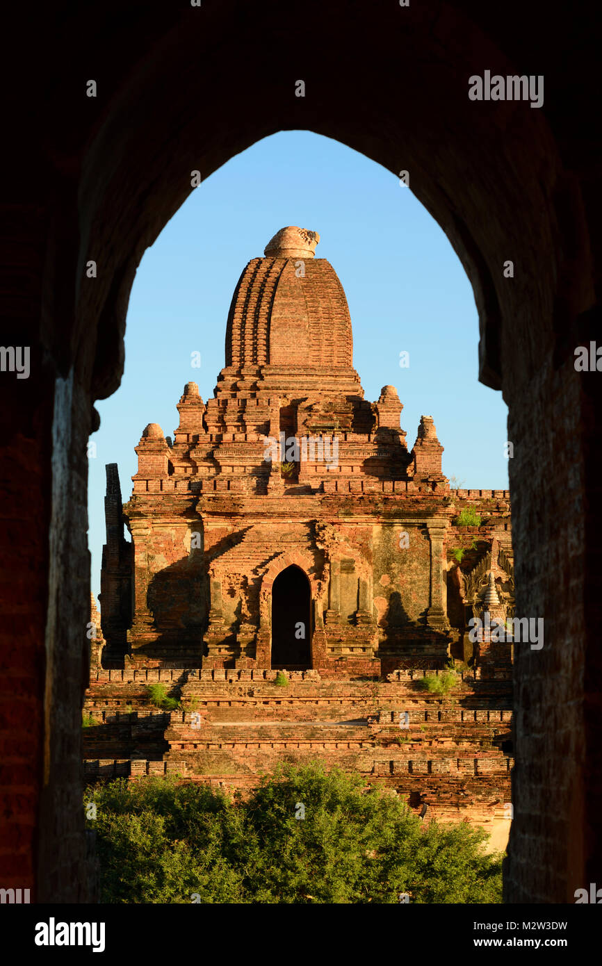 Bagan: tempio Myauk Guni Paya, , Mandalay Regione, Myanmar (Birmania) Foto Stock