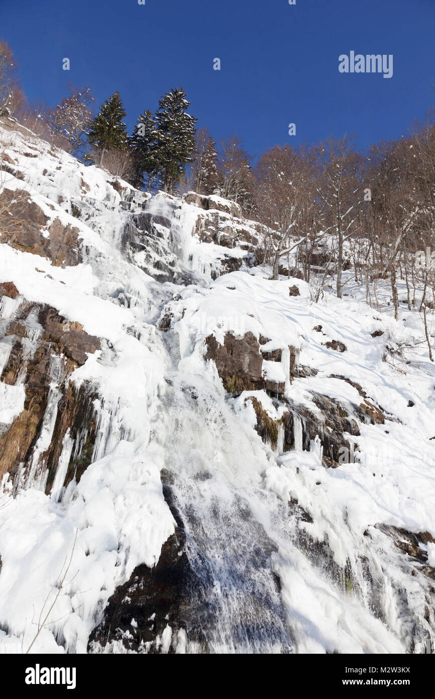 Hangloch Wasserfall vicino Todtnau, Foresta Nera, Baden-Württemberg, Germania Foto Stock