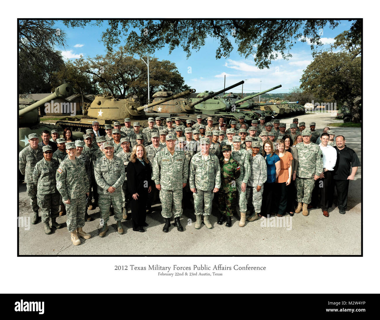 (Texas Air National Guard foto da parte del personale il sergente Eric Wilson) 2012 Texas forze militari degli affari pubblici conferenza dal Texas Dipartimento Militare Foto Stock