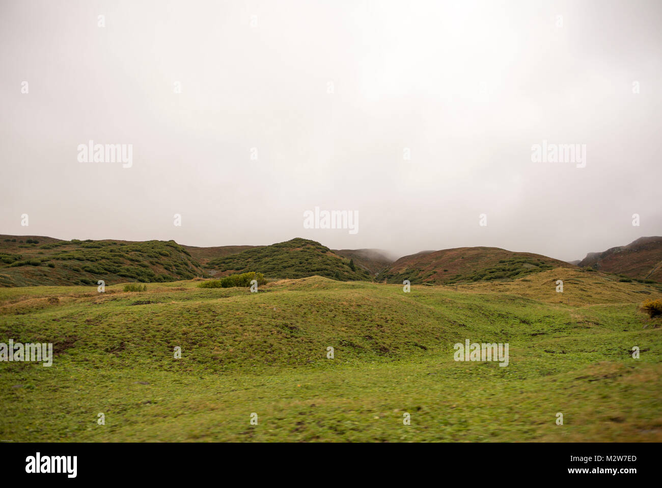 Parte superiore del Flüela Pass, valico alpino, Svizzera Foto Stock