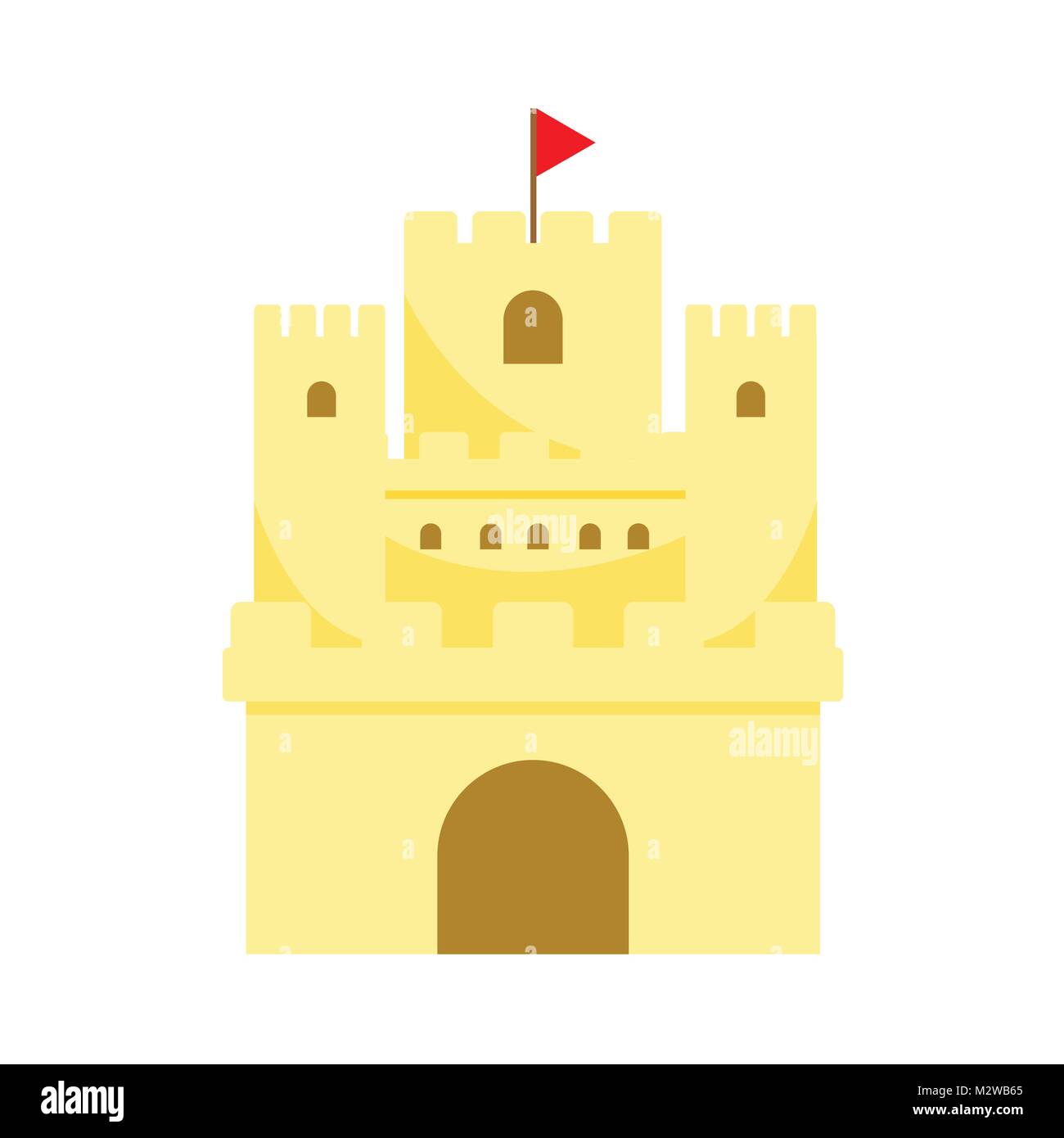 Mini Sand Castle illustrazione vettoriale Graphic Design Illustrazione Vettoriale