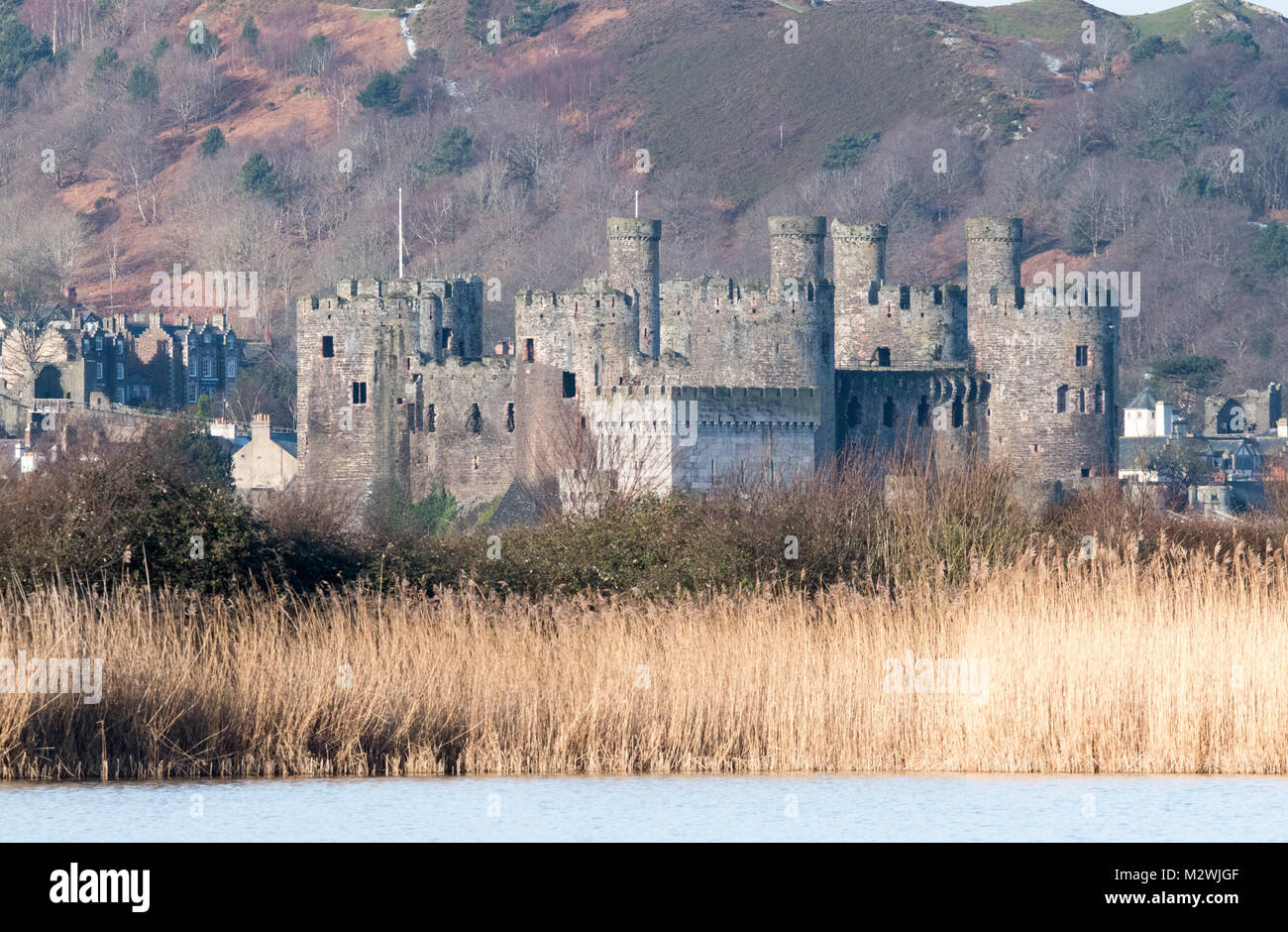 Castello di Conwy Foto Stock