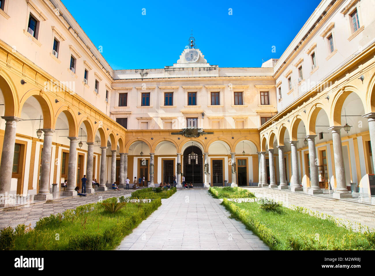 Quadrilatero della facoltà di giurisprudenza , Università degli Studi di Palermo. Sicilia. L