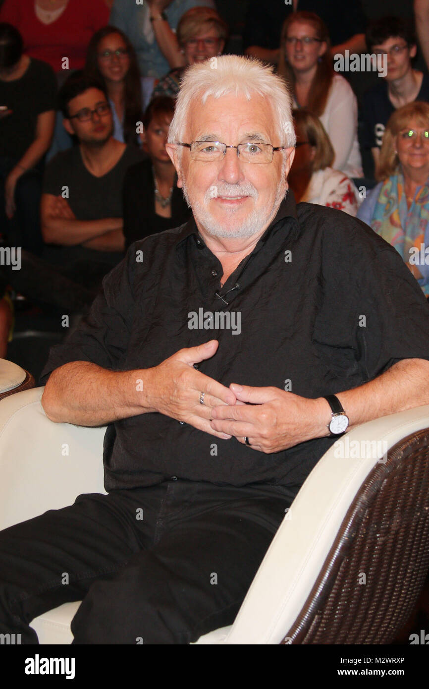 Peter Ohren (ehemaliger Krankenpfleger von Hella Rauch), un,ufzeichnung von Markus Lanz Sendung 2 im Studio Stahltwiete, Amburgo, 09.07.2014 Foto Stock