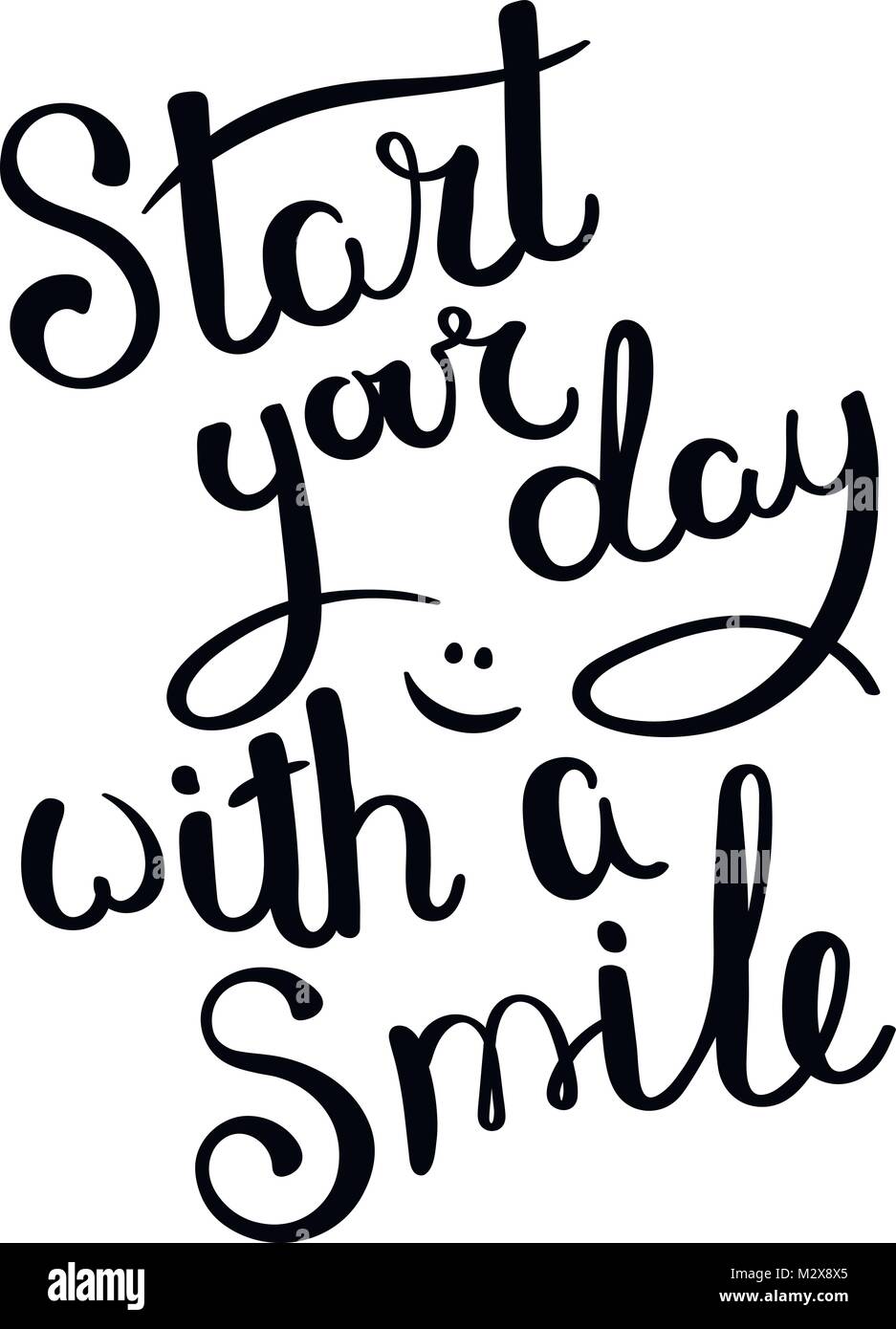 Disegnato a mano lettering vettore di espressione. Motivare moderno decor di calligrafia per parete, poster, stampe e biglietti, t-shirt e altri Illustrazione Vettoriale