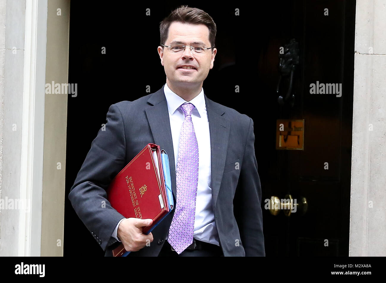 Il segretario di Stato per l'Irlanda del Nord James Brokenshire lasciando 10 Downing Street, Londra. In data 8 gennaio 2018, Brokenshire rassegnato le dimissioni del gabinetto a causa di problemi di salute. Dotato di: James Brokenshire dove: Londra, Regno Unito quando: 12 set 2017 Credit: WENN.com Foto Stock