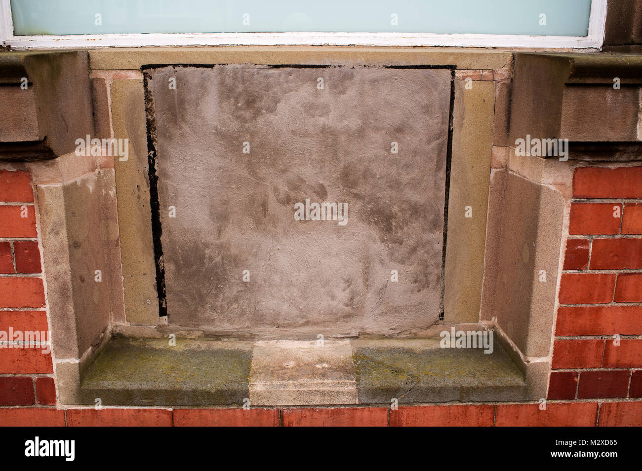 Church Stretton, Shropshire. Chiuso HSBC Bank e ex bancomat Foto Stock