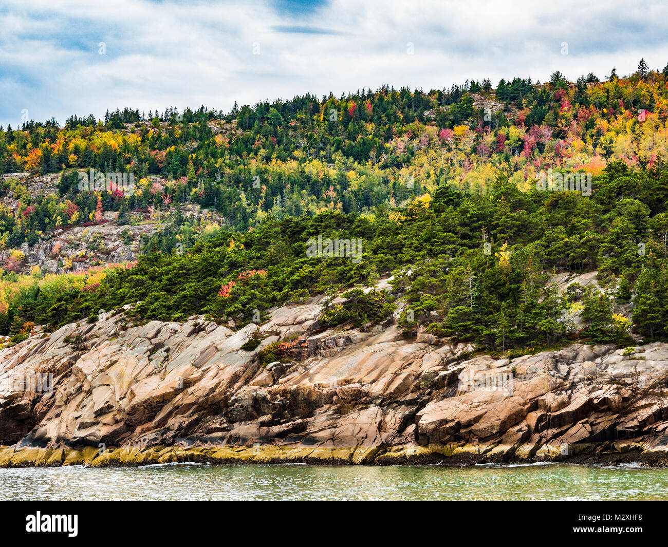 Spiaggia di sabbia acadia np maine Foto Stock