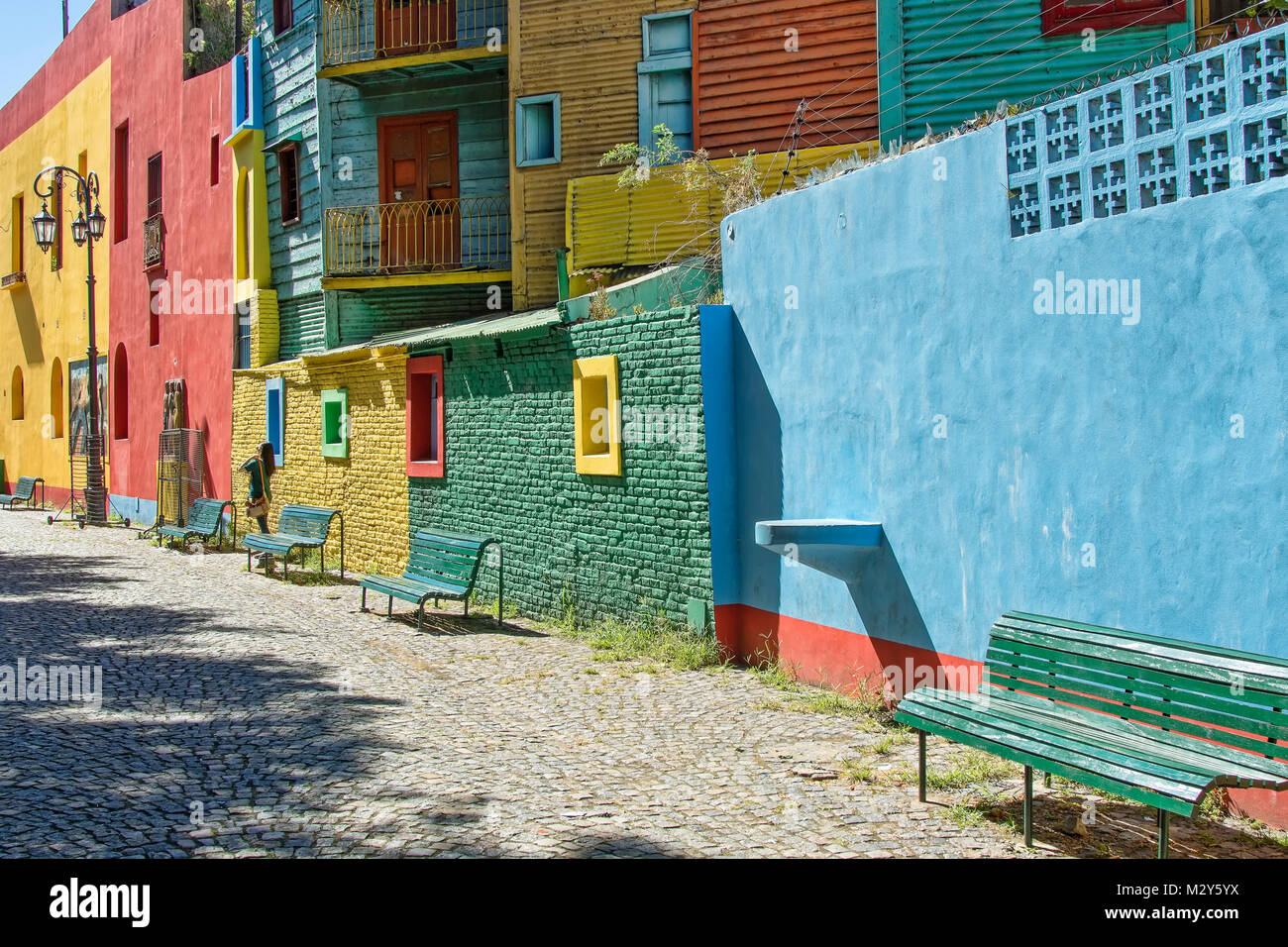 Caminito Street, La Boca neighborhood, Buenos Aires, Argentina Foto Stock