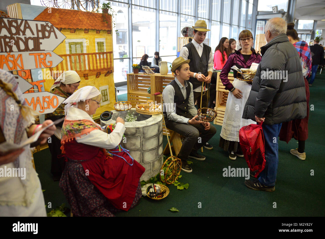 Lubiana, Slovenia il 31 gennaio, 2018. 29. Natour Alpe-Adria e fiera GASTexpo a Ljubljana Exhibition and Convention Center. Foto Stock