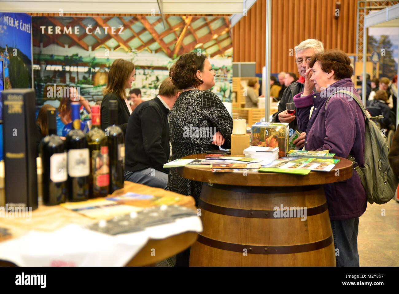 Lubiana, Slovenia il 31 gennaio, 2018. 29. Natour Alpe-Adria e fiera GASTexpo a Ljubljana Exhibition and Convention Center. Foto Stock