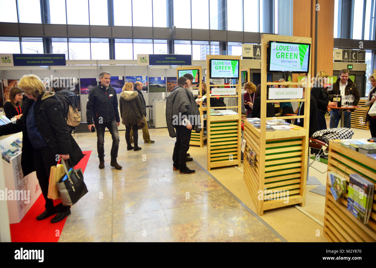 Lubiana, Slovenia il 31 gennaio, 2018. 29. Natour Alpe-Adria e fiera GASTexpo a Ljubljana Exhibition and Convention Center. Foto Stock