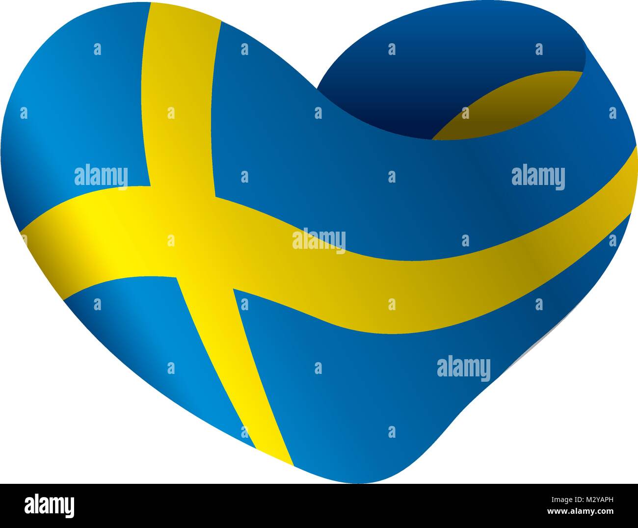 Bandiera della Svezia, illustrazione vettoriale Illustrazione Vettoriale