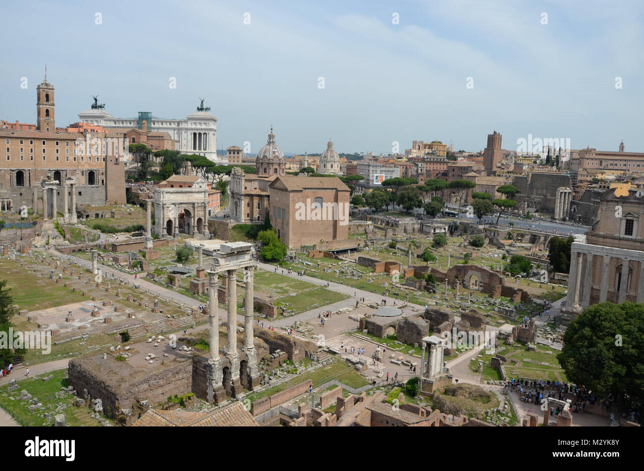 Il Forum Romanum Foto Stock