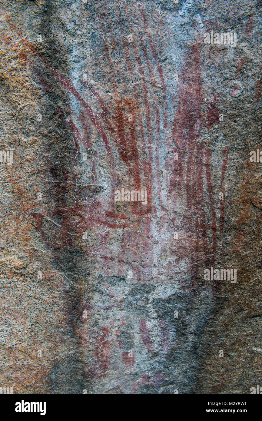 Patrimonio mondiale dell'Unesco Arte rupestre di Chongoni, Malawi, Africa Foto Stock