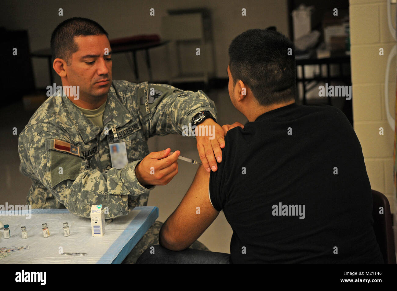 Funzionamento Lone Star - prontezza innovativa operazione di formazione Lone Star 2012 da Texas Dipartimento Militare Foto Stock