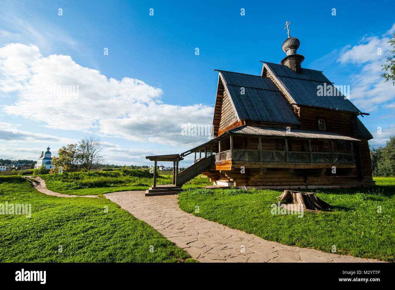 Chiesa in legno di San Nicola, patrimonio mondiale dell'Unesco Suzdal, Golden ring, Russia Foto Stock