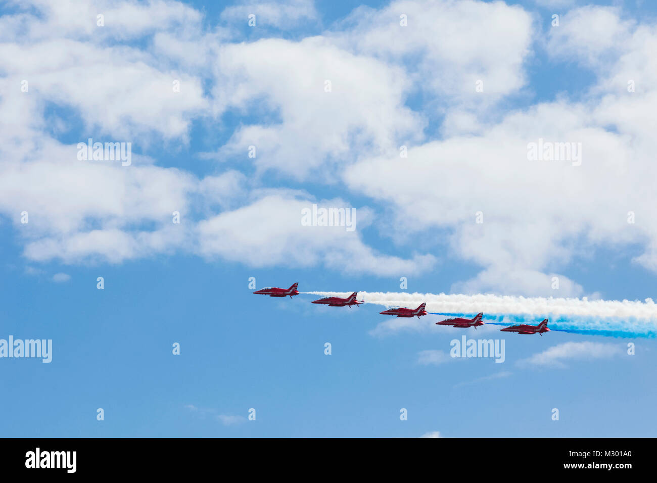 Inghilterra, East Sussex, Eastbourne, l annuale Airbourne Air Show, le frecce rosse Foto Stock