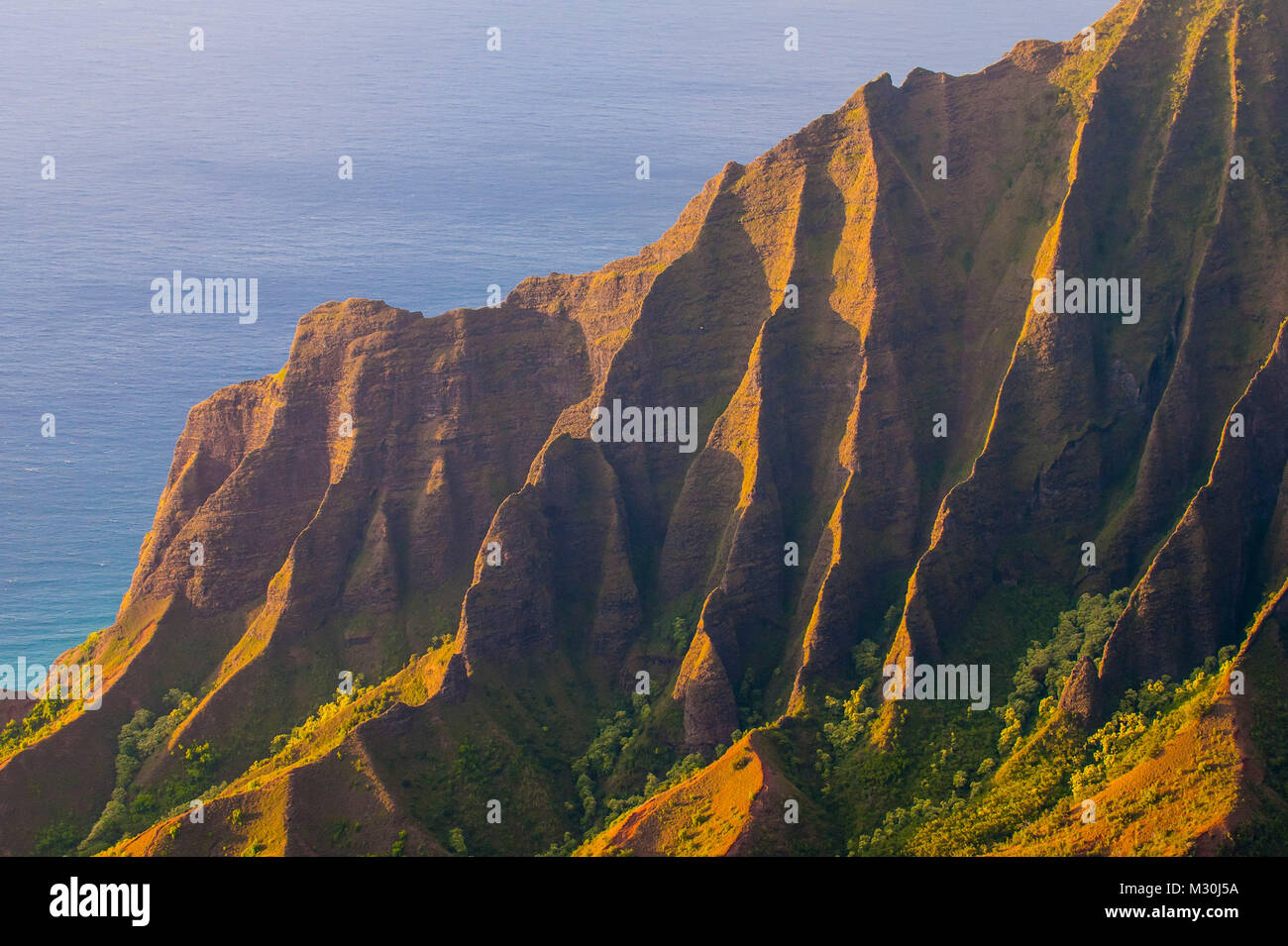 Belvedere sopra la Costa Napali dal Kokee state park, Kauai, Hawaii Foto Stock