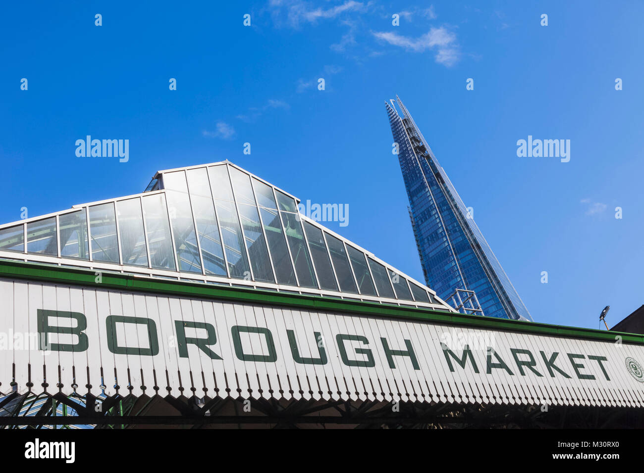 Inghilterra, Londra, Southwark, il London Bridge e di Borough Market Foto Stock
