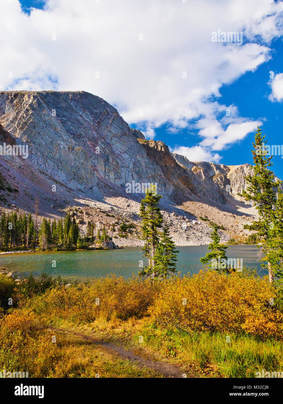 Il lago di Marie, Snowy Range Scenic Byway, Centennial, Wyoming USA Foto Stock