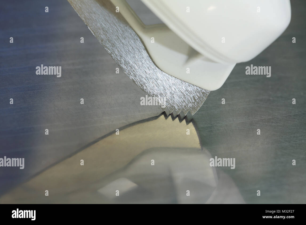 Pattini da ghiaccio denti affilati, concetto movimento, velocità in esecuzione Foto Stock