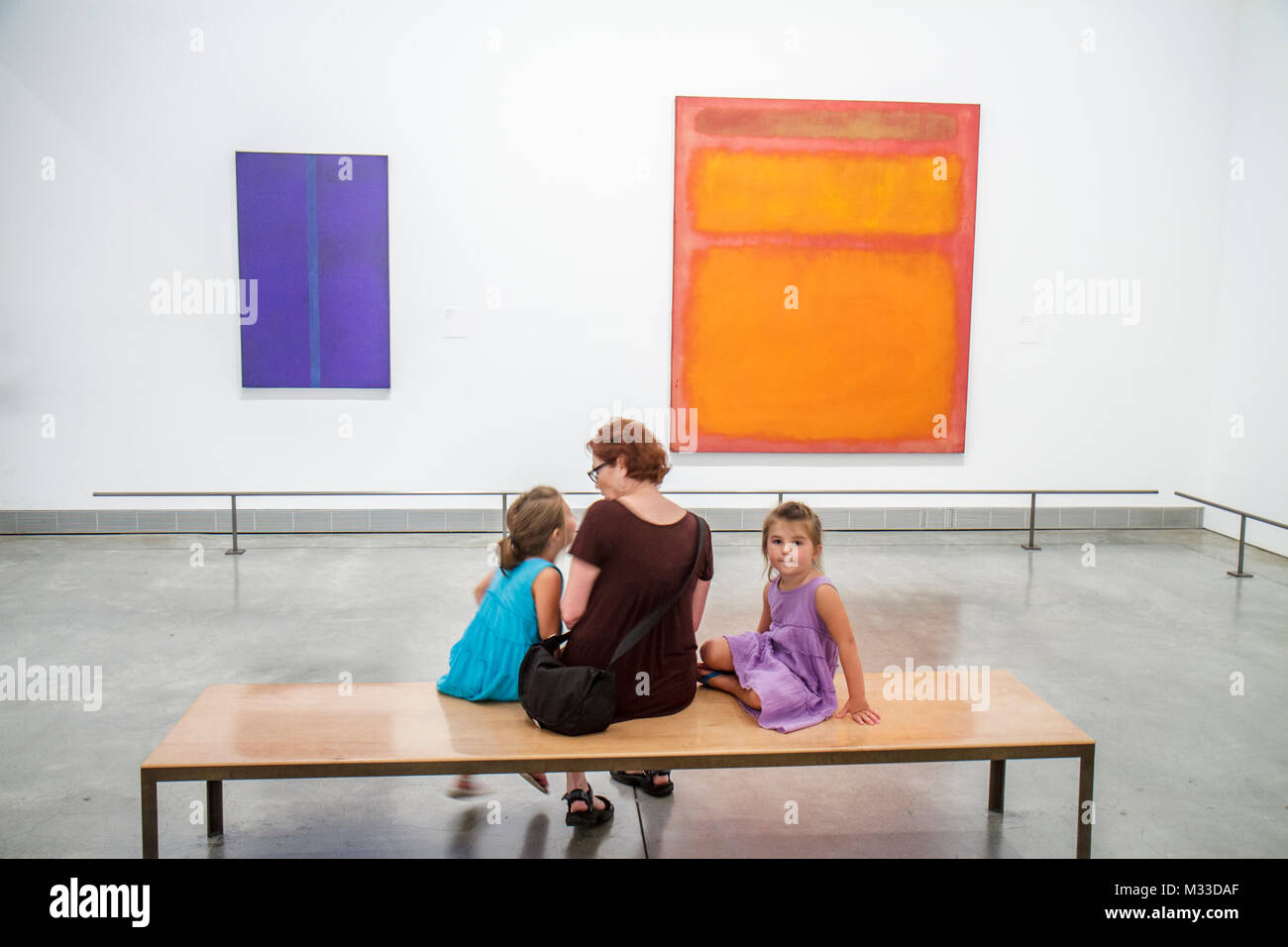 Philadelphia Pennsylvania,Philadelphia Museum of Art,istituzione,mostra collezione collezione moderna,pittura,arte,Mark Rothko,arancio,p Foto Stock