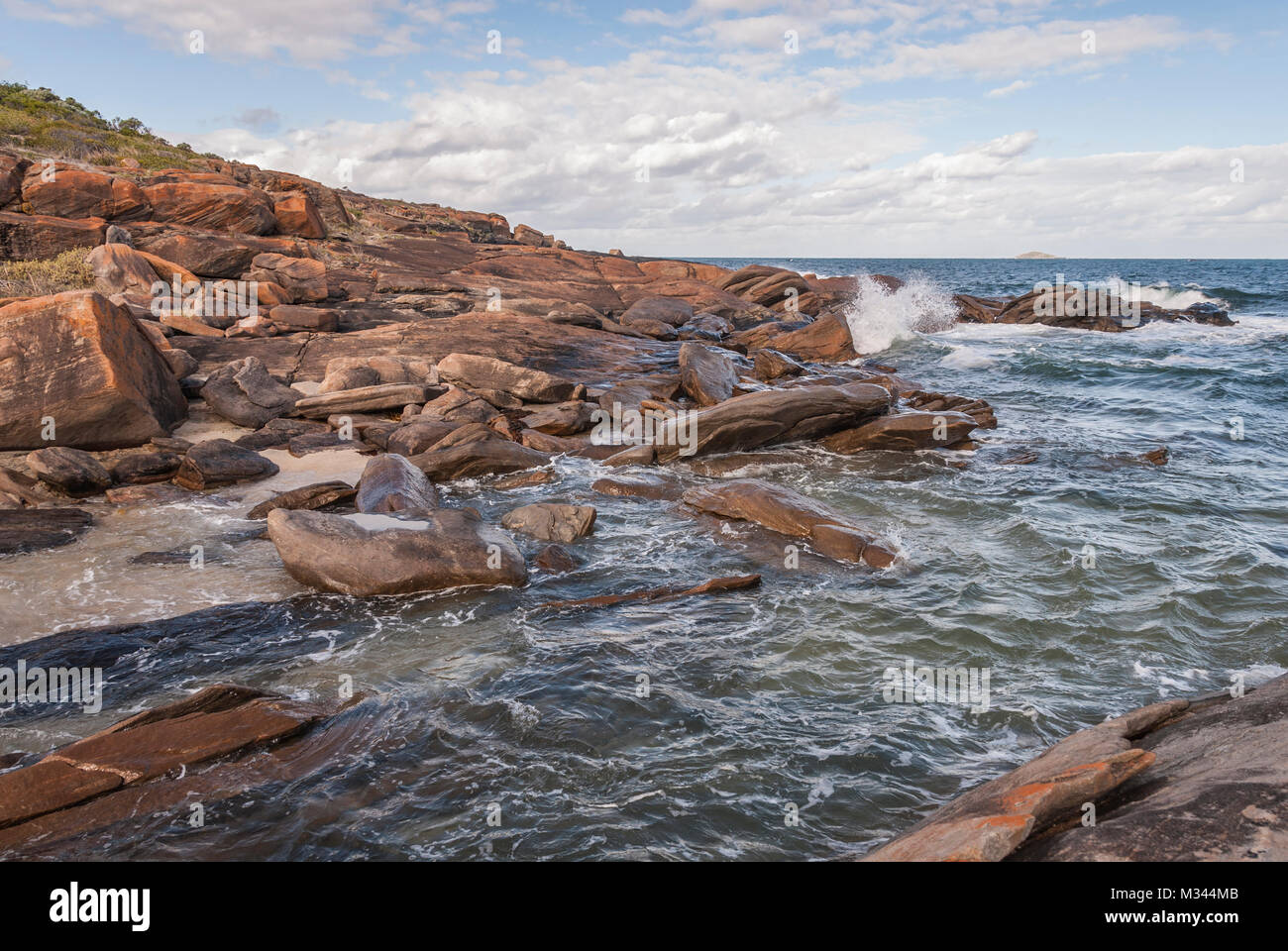 Cape Leeuwin seascape, Augusta, Australia occidentale, Australia Foto Stock