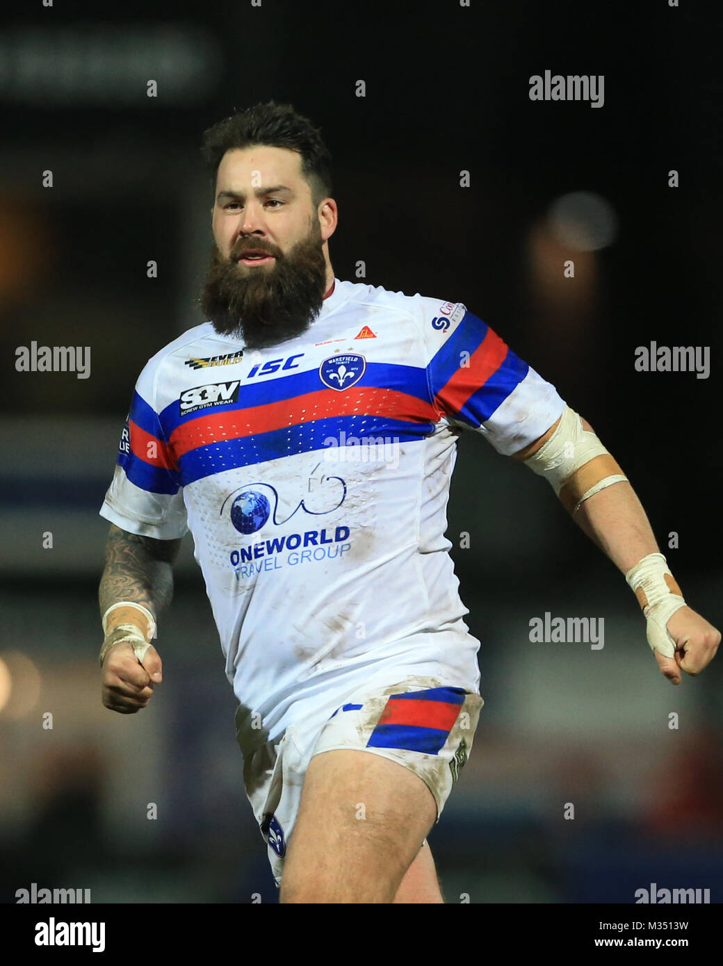 Craig Huby di Wakefield Trinità durante il Betfred Super League Round 2 Wakefield rispetto a Salford Red Devils 09/02/2018 al Mobile Rocket Stadium Foto Stock