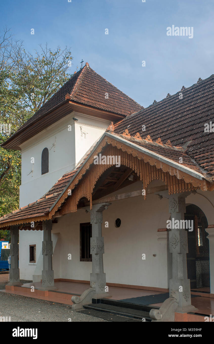 Siro-malabarese chiesa cattolica, changanassery, Kerala, India, Asia Foto Stock