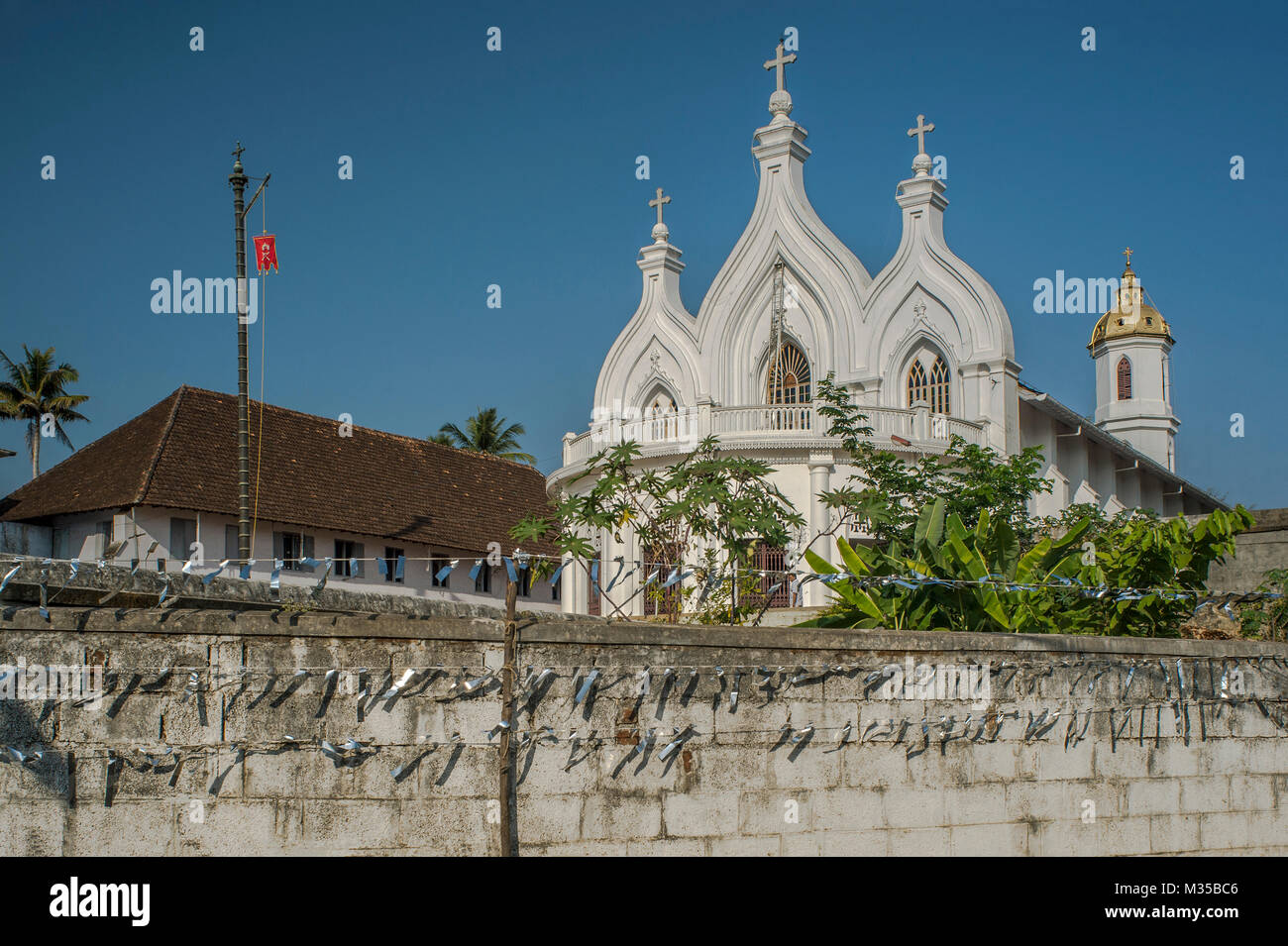 St Mary Cattedrale Metropolitana, Changanassery, Kerala, India, Asia Foto Stock